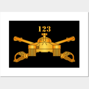 123rd Armor Regiment - Branch - wo Txt  X 300 Posters and Art